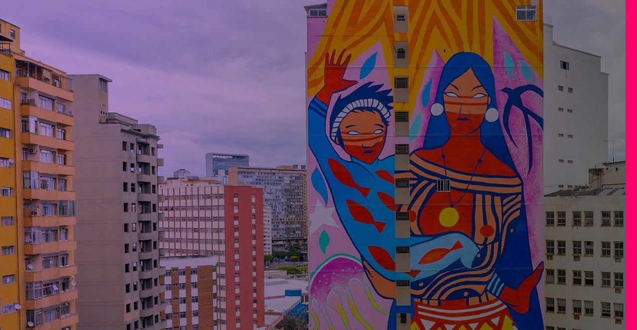 Daiara Tukano: autora do maior mural de um artista indígena no mundo