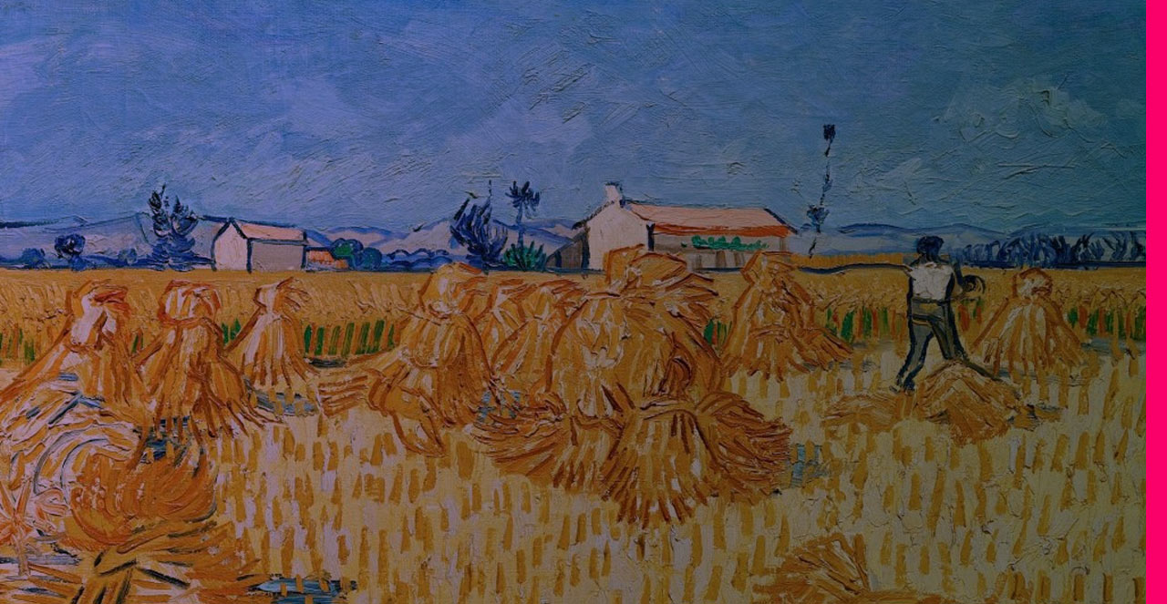 Colheita na Provença, parte de uma das principais séries de Van Gogh